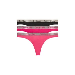 Calvin Klein Underwear String bugyik  rózsaszín / fekete / ezüst