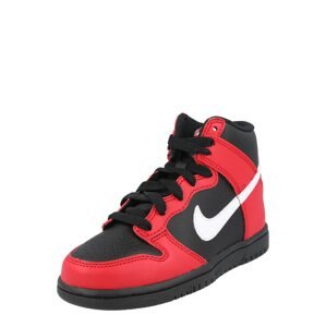 Nike Sportswear Sportcipő 'Dunk'  piros / fekete / fehér