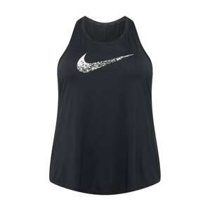 Nike Sportswear Sport top 'SWOOSH'  fekete / fehér