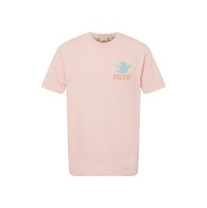 DEUS EX MACHINA Póló 'Budgies'  világoskék / rózsaszín / dinnye