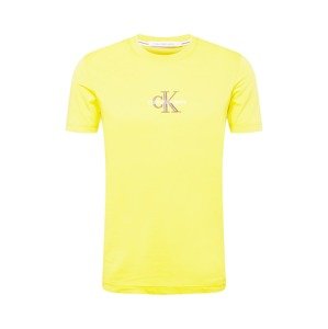 Calvin Klein Jeans Póló  sárga / fehér / szürke
