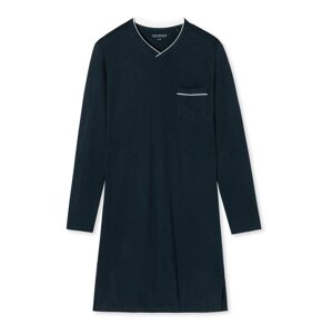 SCHIESSER Rövid pizsama 'Fine Interlock'  sötétkék / fehér