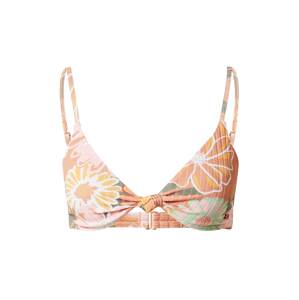 ROXY Bikini felső 'LOVE THE SURF'  világosbarna / narancs / rózsaszín / fehér