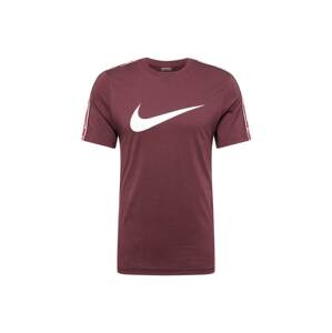 Nike Sportswear Póló  rozsdavörös / fehér
