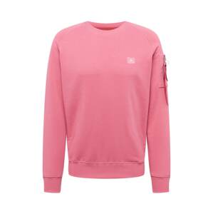 ALPHA INDUSTRIES Tréning póló  világos-rózsaszín / fehér