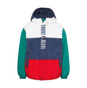Tommy Jeans Téli dzseki  tengerészkék / smaragd / piros / fehér