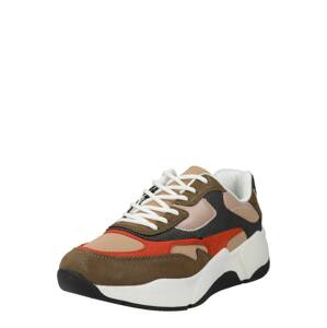 BULLBOXER Rövid szárú sportcipők  khaki / őszibarack / piros / fekete