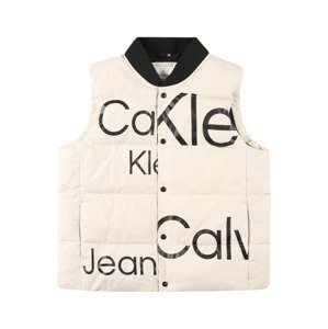 Calvin Klein Jeans Mellény  bézs / fekete