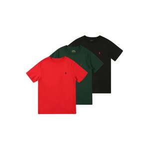 Polo Ralph Lauren Póló  sötétzöld / piros / fekete
