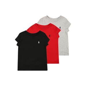 Polo Ralph Lauren Póló  szürke melír / piros / fekete