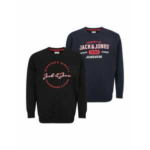 Jack & Jones Plus Tréning póló  tengerészkék / piros / fekete / piszkosfehér