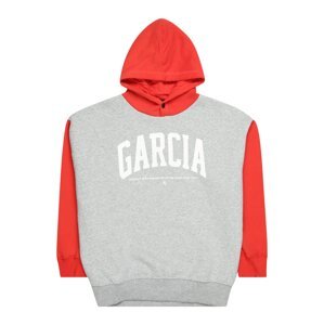 GARCIA Tréning póló  szürke melír / piros / fehér