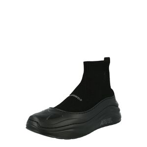 Karl Lagerfeld Belebújós cipők 'CHASE'  fekete / szürke