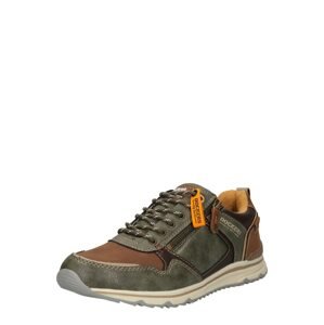 Dockers by Gerli Rövid szárú sportcipők  barna / aranysárga / olíva