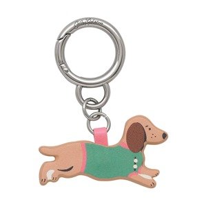 Cath Kidston Kulcstartók 'Sausage Dog'  teveszín / zöld / rózsaszín / ezüst