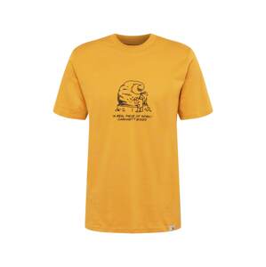 Carhartt WIP Póló  aranysárga / fekete