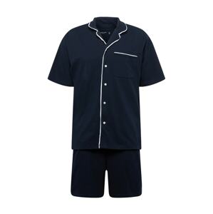 Abercrombie & Fitch Rövid pizsama  tengerészkék / fehér