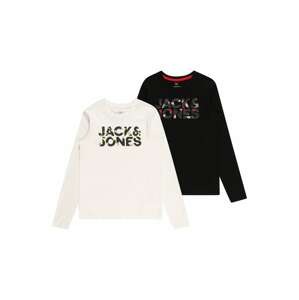 Jack & Jones Junior Póló 'RAMP'  barna / fekete / fehér