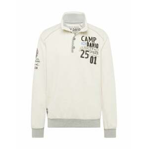 CAMP DAVID Tréning póló  szürke / fekete / fehér