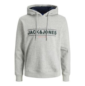 JACK & JONES Tréning póló 'FRIDAY'  szürke melír / világospiros / fekete