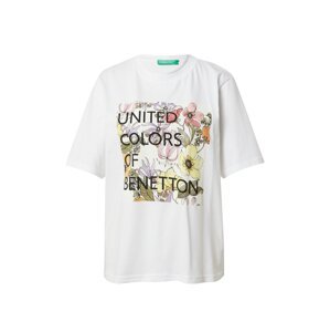 UNITED COLORS OF BENETTON Póló  lila / pasztell-rózsaszín / fekete / fehér