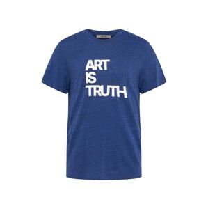 Zadig & Voltaire Póló 'ART IS TRUTH'  kék melír / fehér