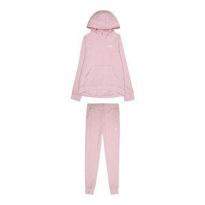 UNDER ARMOUR Sport szabadidős dzsekik  rózsaszín / fehér