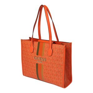 GUESS Shopper táska 'SILVANA'  khaki / olíva / narancs