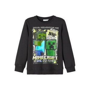 NAME IT Tréning póló 'Nol Minecraft'  vegyes színek / fekete