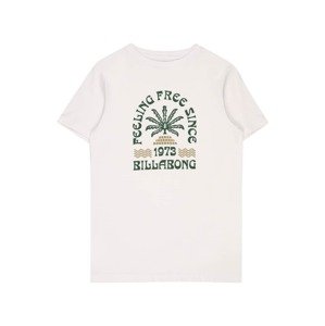 BILLABONG Póló 'FEELING FREE'  olíva / fűzöld / fehér