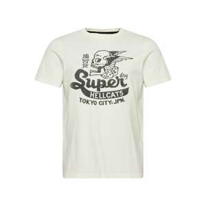 Superdry Póló 'Blackout Rock'  fekete / fehér