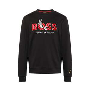 BOSS Black Tréning póló  piros / fekete / fehér