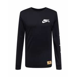 Nike Sportswear Póló  bézs / fekete / fehér
