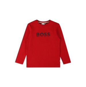BOSS Kidswear Póló  piros / fekete
