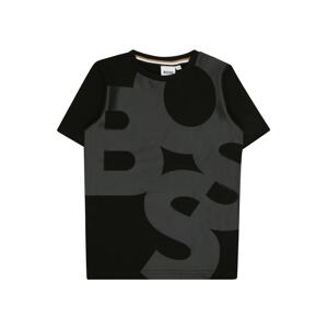 BOSS Kidswear Póló  grafit / fekete