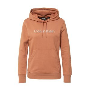 Calvin Klein Sport Tréning póló  rozsdabarna / ezüstszürke