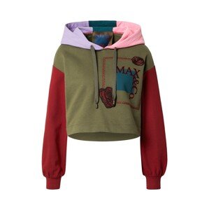 MAX&Co. Tréning póló 'WIKLOW'  khaki / világoslila / rózsaszín / piros