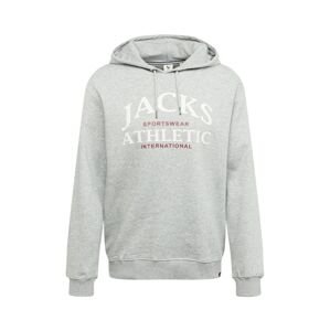 Jack's Tréning póló  szürke melír / kárminvörös / fehér