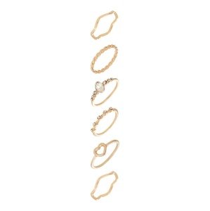 PIECES Gyűrűk 'ANNUI'  arany / átlátszó