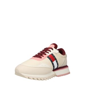 Tommy Jeans Rövid szárú sportcipők  világos bézs / világos-rózsaszín / fekete / piszkosfehér