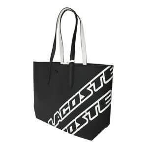 LACOSTE Shopper táska 'Anna'  fekete / fehér