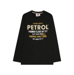 Petrol Industries Póló  mustár / fekete / fehér