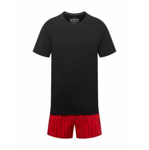 Calvin Klein Underwear Rövid pizsama  tűzpiros / fekete