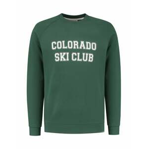 Shiwi Tréning póló 'Colorado'  sötétzöld / fehér