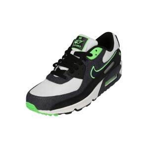 Nike Sportswear Rövid szárú edzőcipők 'AIR MAX 90 SE'  szürke / neonzöld / fekete