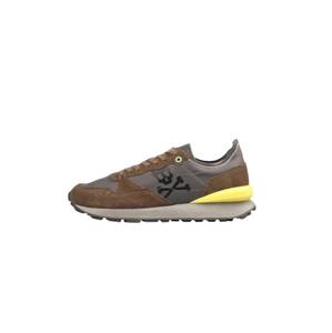 Scalpers Rövid szárú sportcipők 'Vilches'  mokka / világos sárga / szürke / fekete