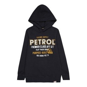 Petrol Industries Tréning póló  tengerészkék / világosbarna / fehér