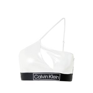 Calvin Klein Swimwear Bikini felső  ezüstszürke / fekete