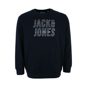 Jack & Jones Plus Tréning póló 'Xilo'  tengerészkék / tengerészkék / fehér
