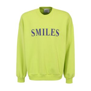 Smiles Tréning póló 'Jay'  encián / citromzöld